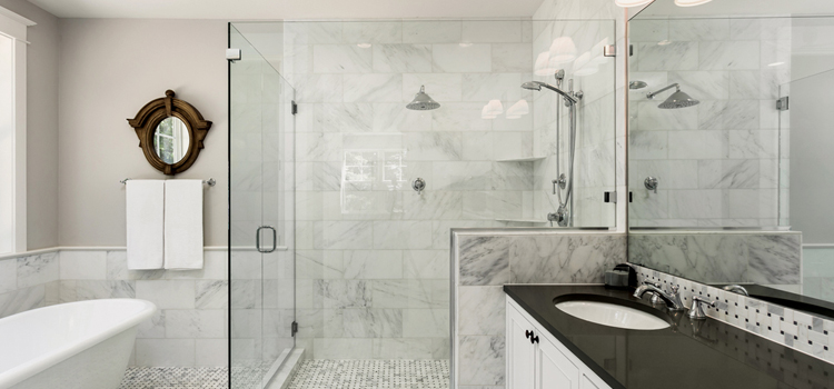 bathroom shower door installation in Paradise